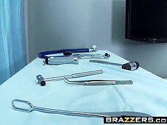 医者, バック, 眼鏡, ヒール, ラフ, 叫ぶ, ストッキング, ユニフォーム