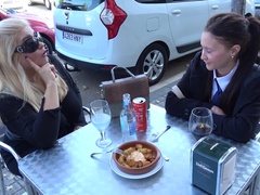 Mature dominant lady has her way with young innocent schoolgirl.