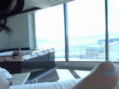 素人, フェラチオ, 茶髪の, 中出し, 手コキする, オナニー, オーガズム, ハメ撮り