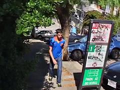 Anal, Couple, Homosexuelle, Muscle, De plein air