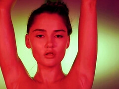 Tussi, Grosse titten, Braunhaarige, Frau, Fetisch, Masturbation, Russisch, Erotischer film