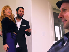 Blasen, Aufs gesicht abspritzen, Weibliche domination, Fingern, Ehemann, Natürlichen titten, Orgasmus, Rotschopf