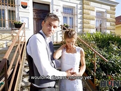 Mariée, Cocu, Tchèque, Robe, Hd, Pov, Rasée, Mariage