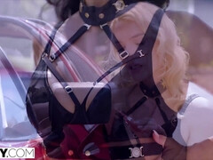 Aziatisch, Kont naar mond, Blond, Pijpbeurt, Bruinharig, Sperma in gezicht, Kwartet, Ondergoed