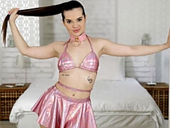 18, 素人, デカ尻, オナニー, ガリガリ, 一人, ストリッピング, ティーン