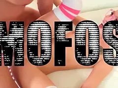 Hondjeshouding, Sperma in gezicht, 1 man 2 vrouwen, Kokhalzen, Monster, Gezichtspunt, Rijden, Kousen