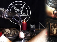 Sperm Extraction With A Drinking Straw. Latex Gloves And Wristwatch. In The Style Of Watchesandnails