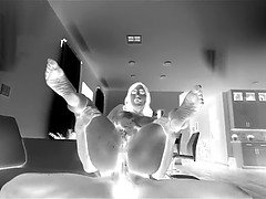 舐める尻, ブロンド, フェラチオ, イマラチオ, 女 人男 人, 露出狂, Hd, 三人