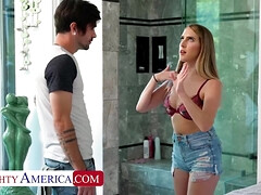 Blonde, Sucer une bite, Mixte, Collège université, Éjaculer dans la bouche, Léchez, Seins naturels, Nénés