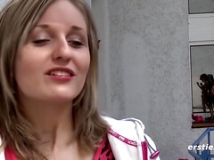 素人, クリトリス, 女, ドイツ人, オナニー, 自然山雀, パンティ, 一人