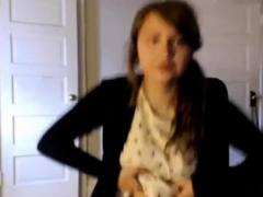 Enthousiasteling, Bruinharig, Harig, Masturbatie, Alleen, Tiener, Webcamera