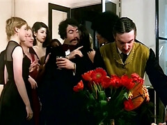 Blasen, Spermaladung, Behaart, Lesbisch, Orgie, Vintage