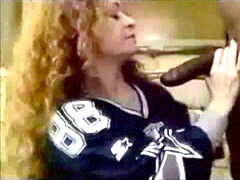 Grosser schwanz, Schwarz, Blasen, Gehörnter ehemann, Sperma im mund