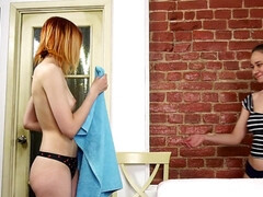 Érotique, Hd, Lesbienne, Massage, Maigrichonne, Adolescente, Nénés