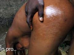 美人, デカチン, デカパイ, 黒人, カワイイ, 黒人, ティーン, オッパイの