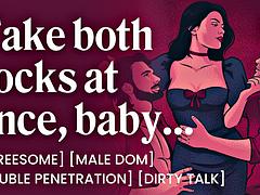 Bondage discipline sadomasochisme, Dubbele penetratie, Hd, Ruw, Trio