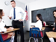 デカ尻, デカチン, デカパイ, フェラチオ, 茶髪の, バック, ガリガリ, ティーン