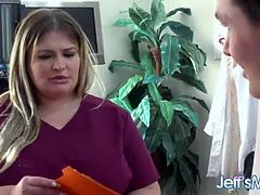 Chubby Nurse Tiffany Star BBW Fucks While on Duty