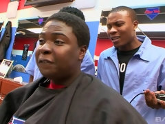 18, 黒人, 茶髪の, イく瞬間, 顔射, ピアス, タトゥー