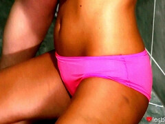 舐める尻, 浴室, ブロンド, 眼鏡, レズビアン, なめる, オマンコ, ロシア人