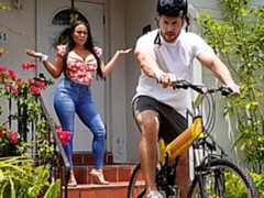 素人, デカチン, デカパイ, フェラチオ, 茶髪の, なめる, 下着, オマンコ