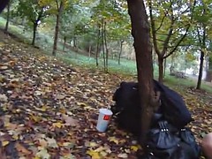 POV fucked babe filmed in public