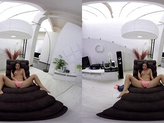 Sexy brunette Kristy Black - Relax With Kristy solo POV VR masturbation