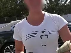 Allsex.top publicpickups - Skyla Novea bikini blondie demonstrates for money