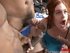 Fellatio, bigcock, multiracial