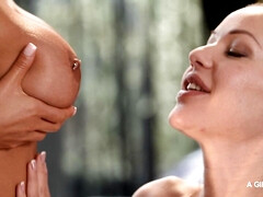 Blonde and Redhead Duo Ignite Sensual Outdoor Connection