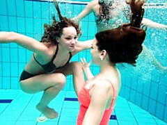 デカパイ, ビキニ, Hd, プール, ロシア人, 水着, オッパイの, 水中