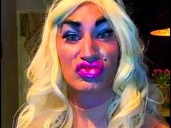 Leie, Grosser schwanz, Schwarz, Hardcore, Lingerie, Abendanzug, Solo, Spielzeuge