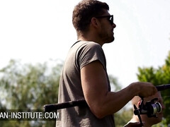 Verga grande, Morena, Garganta profunda, Al aire libre, Realidad, Afeitado, Adolescente, Trio