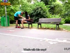 Paar, Schwanz, Freundin, Hd, Geld, Öffentlich, Schreiend, Ablutschen