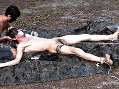 Leie, Amerikanisch, Fesselspiele, Schwanz, Domination, Behaart, Im freien, Tätowierung