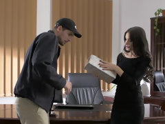 Lieveling, Pijpbeurt, Bruinharig, Lul, Kantoor, Russisch, Kort haar, Uniformpje