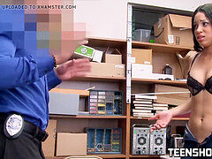 youthful Amethyst Banks gets facialized for shoplifting