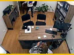 Grosse titten, Blondine, Ehemann, Natürlichen titten, Büro, Rasiert, Tätowierung, Ehefrau