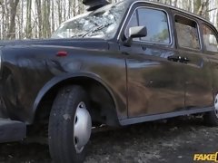 車, チェコ, パンティ, オマンコ