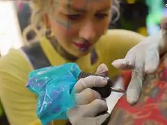 素人, アナル, フェラチオ, ドイツ人, Hd, オーガズム, ラフ, タトゥー