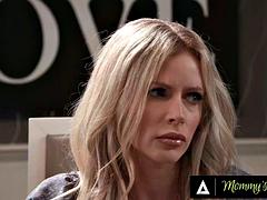 MOMMYS BOY - Big Titty MILFs REVERSE GANGBANG Lucky Teen, Make Him Cum On Their Dirty Panties