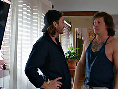 アナル, フェラチオ, ゲイ, 毛深い, ソフトコア, タトゥー