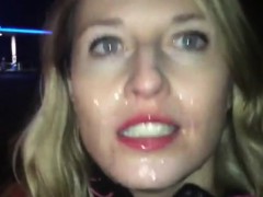 Enthousiasteling, Blond, Sperma shot, Sperma in gezicht, Hd, Moeder die ik wil neuken, Openbaar