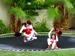 Anal, Culo, Lamer culo, Mamada, Morena, Animadora, Al aire libre, Tetas