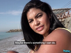 Americano, Playa, Negro, Mamada, Estilo perrito, Europeo, Novia, Latina