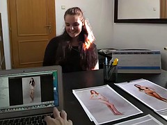 素人, ブロンド, オフィス, ポルノスター, ハメ撮り