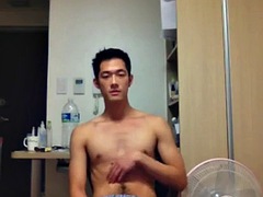 Enthousiasteling, Aziatisch, Sperma shot, Homo, Handbeurt, Koreaans, Masturbatie, Alleen