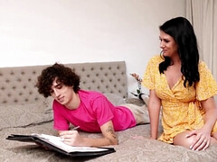 Stepson gets to fuck two bitches all at once in POV