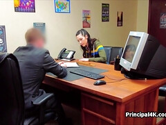 素人, フェラチオ, 茶髪の, ハードコア, オフィス, スパイ, 教師, のぞき