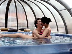 Petit ami, Papa, Hard, Hd, Embrassement, Petite femme, Chatte, Adolescente